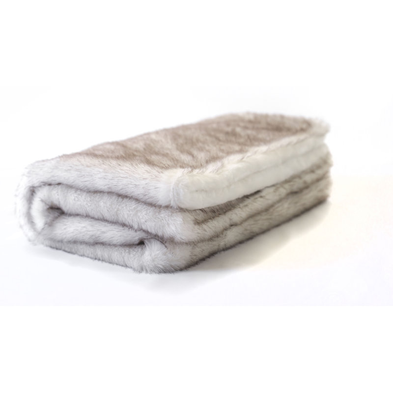 Wayfair fur throw sale